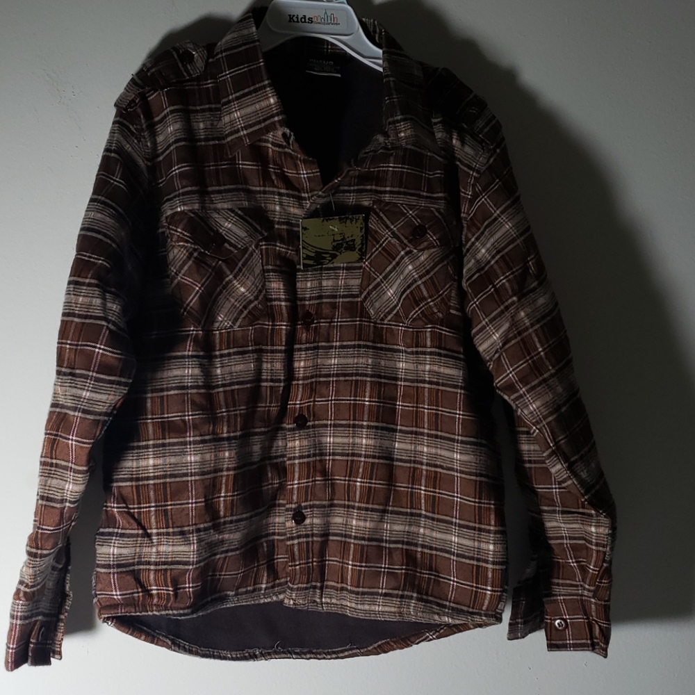 Chans plaid thermal shirt